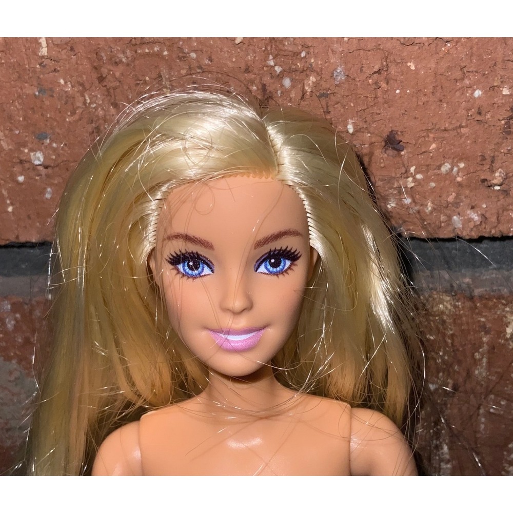 Barbie Blonde Hair Blue Eye NUDE 11.5" Doll Mattel 2013